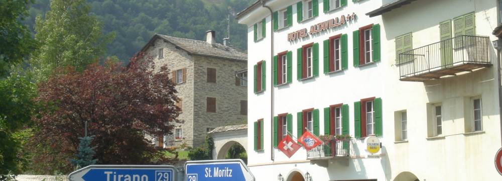 Restaurants in Poschiavo: Restaurant Altavilla - Hotel