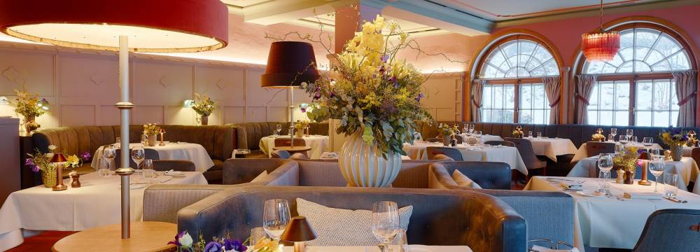 Restaurants in Gstaad: LEONARD's Hotel Le Grand Bellevue